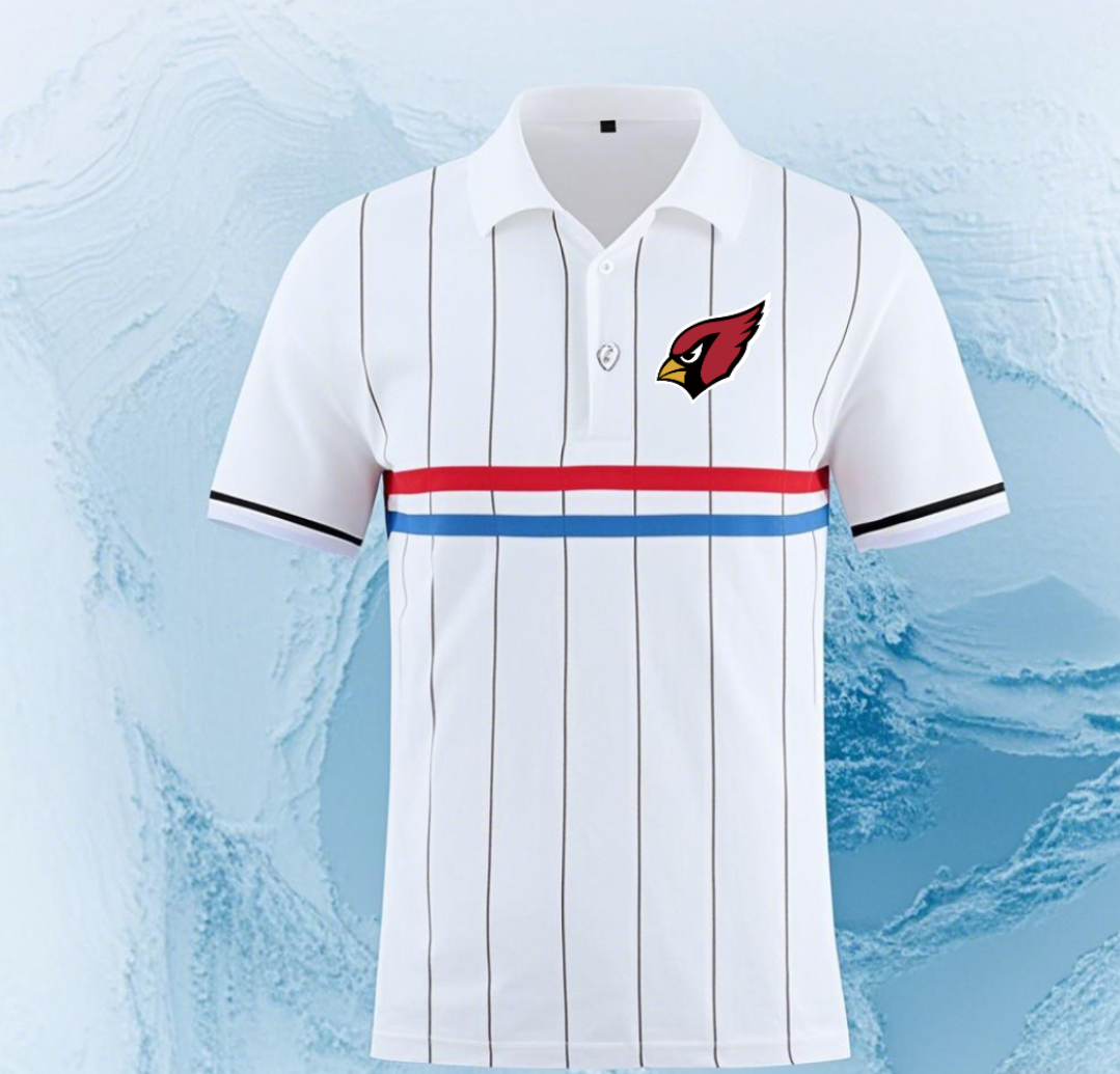 Arizona Cardinals white Men 2025 NFL polo T shirt